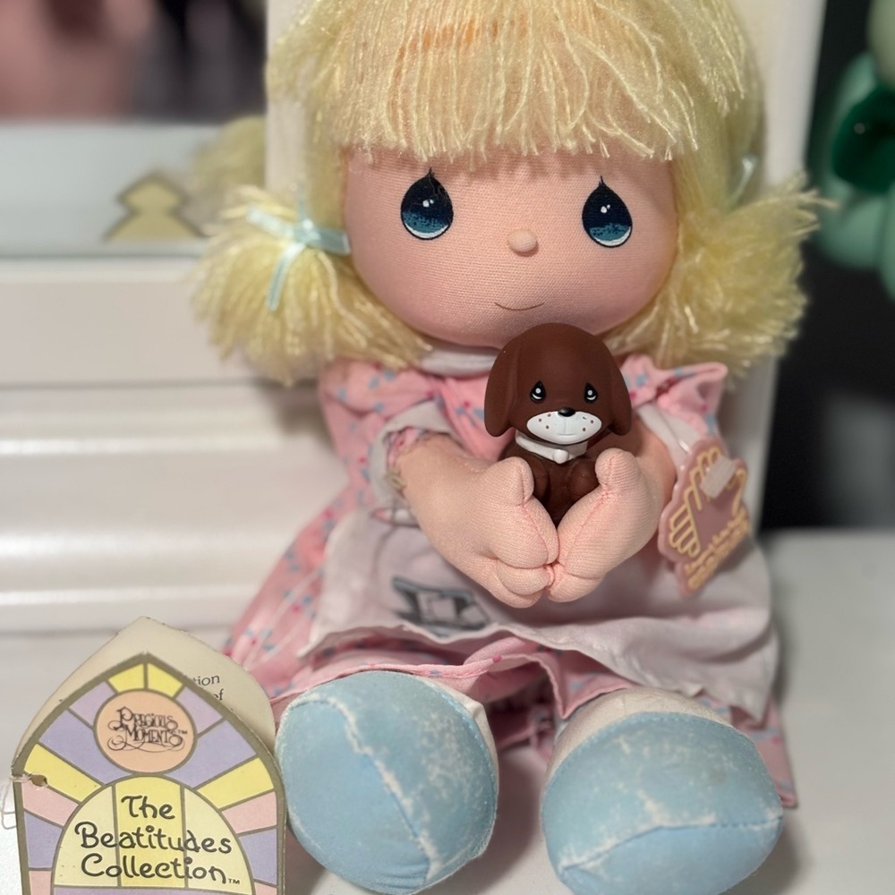 VTG 1988 Precious Moments Applause Bonnie #16565 Beatitudes Plush Doll 10.5"
